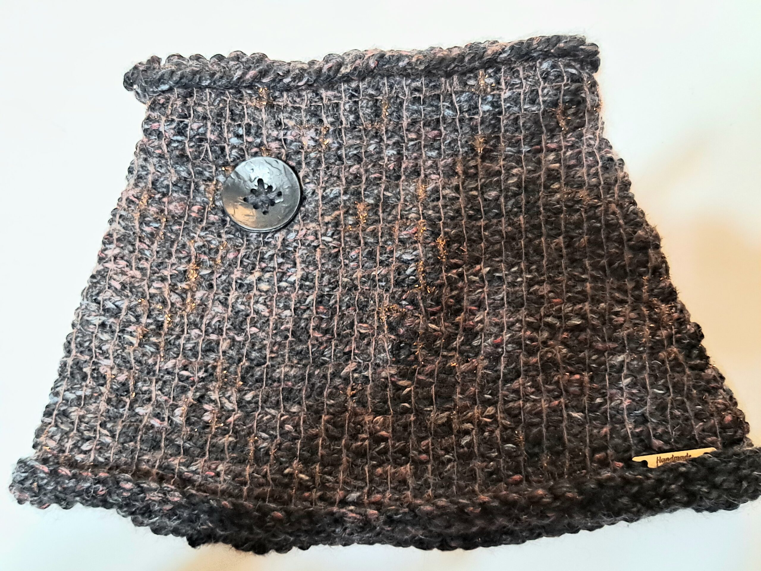 Dark Brown and Black Raphael Tunisian Cowl