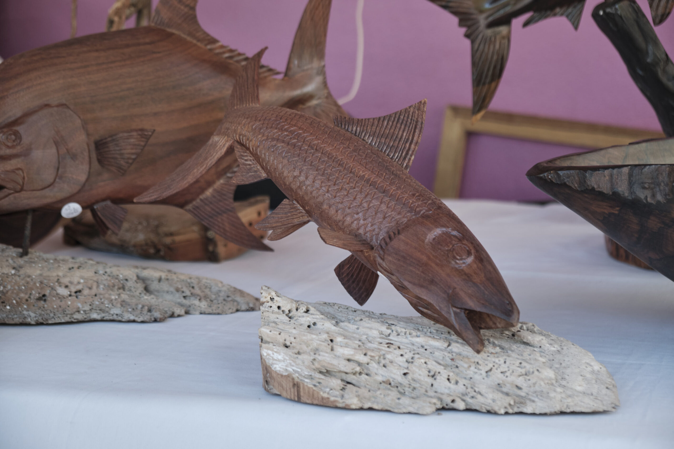 Bone Fish Carving