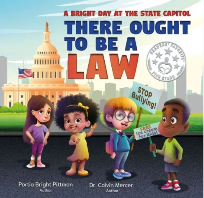 AUTOGRAPHED HARDCOVER: THERE OUGHT TO BE A LAW - A BRIGHT DAY AT THE STATE CAPITOL CHILDREN'S BOOK