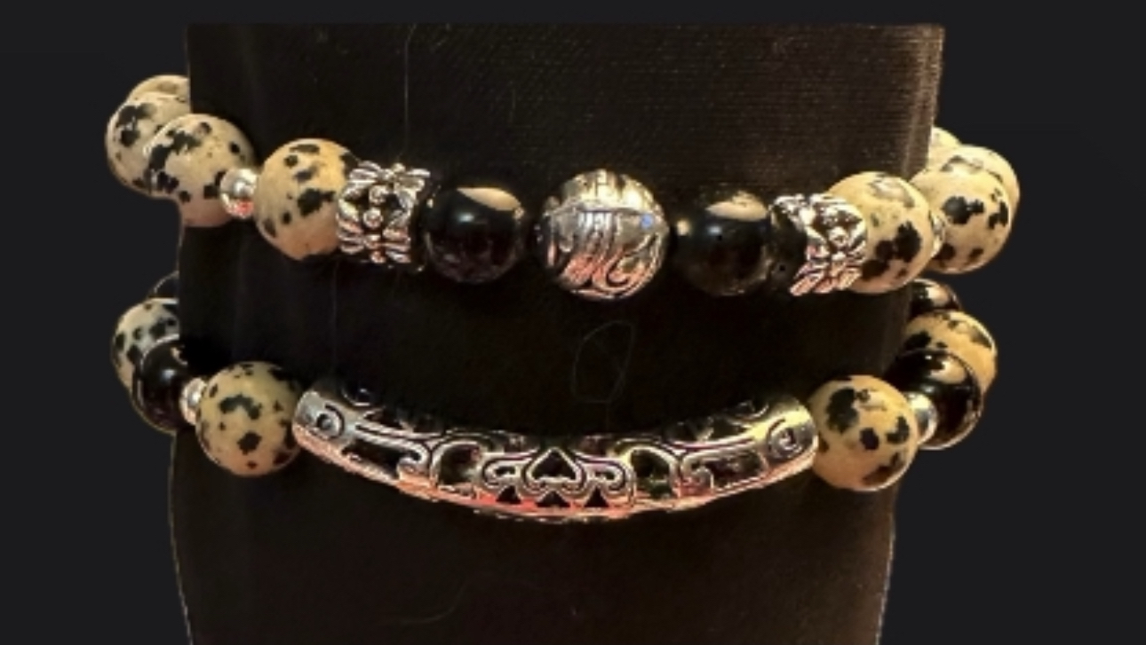 African Natural Stone bracelet set