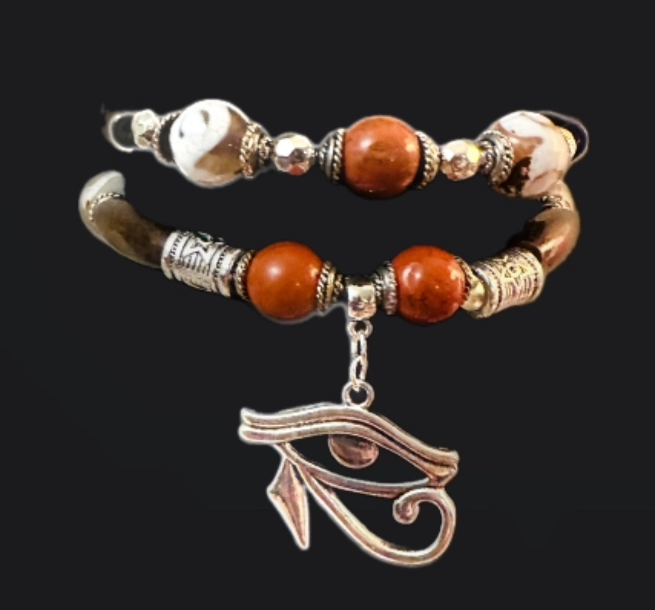 Egyptian natural stone bracelet set