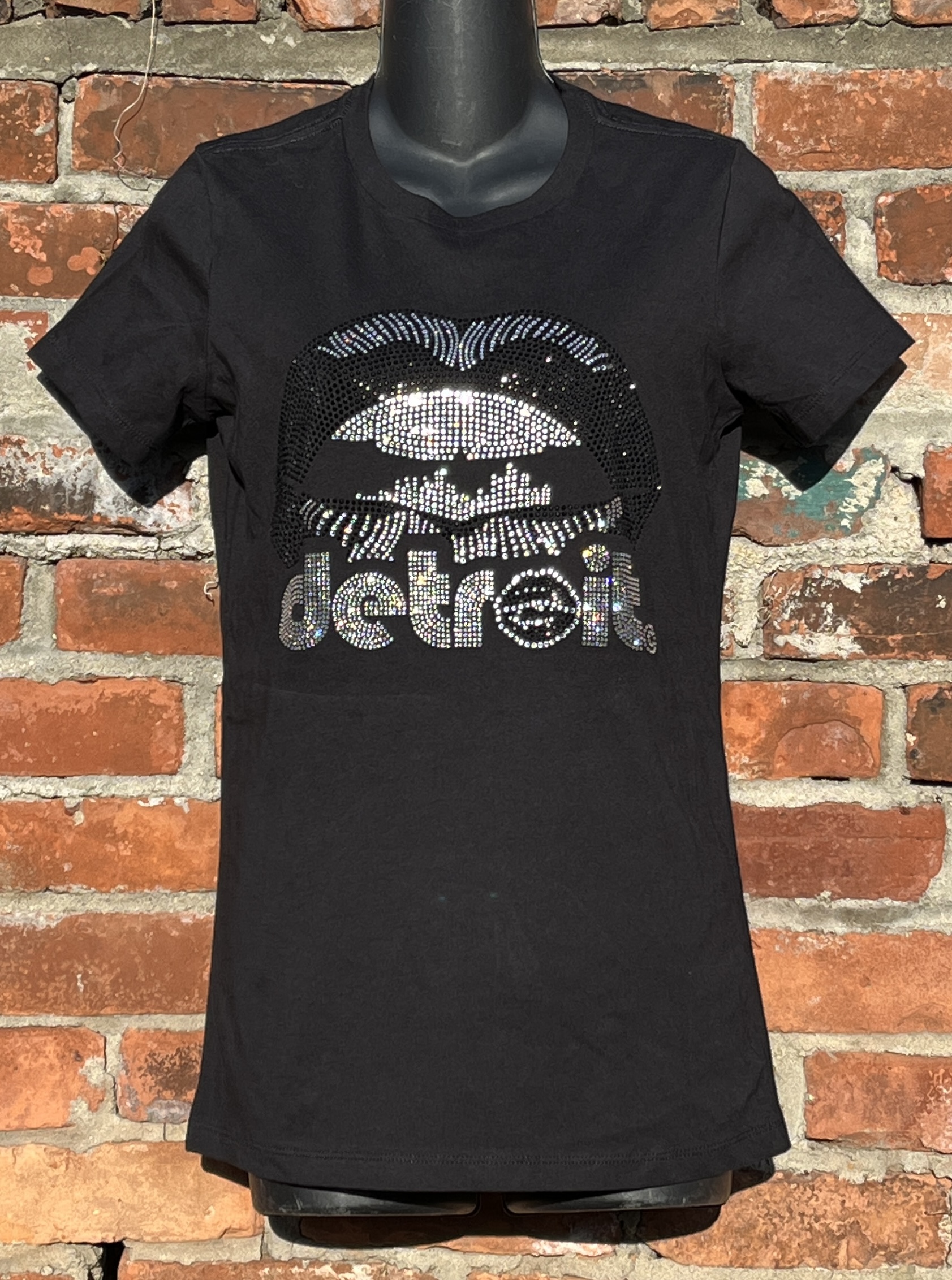 Detroit Black Full Lip Tee