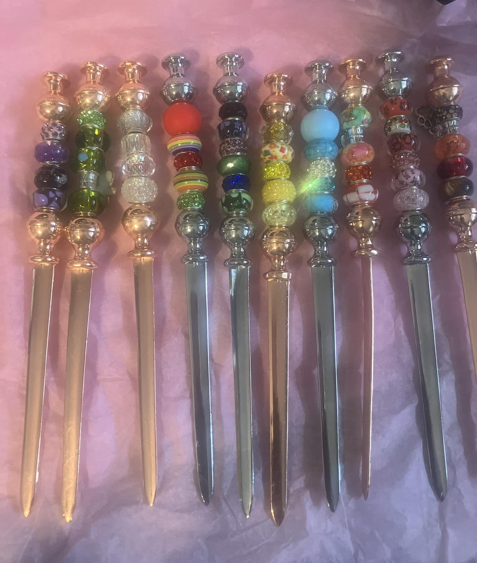 Beaded letter opener