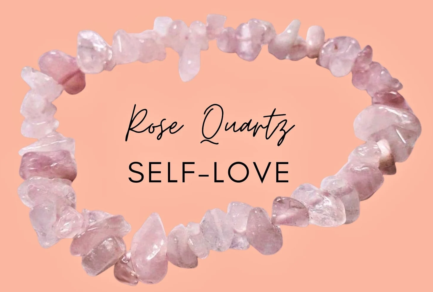 Rose Quartz Chip Bracelet